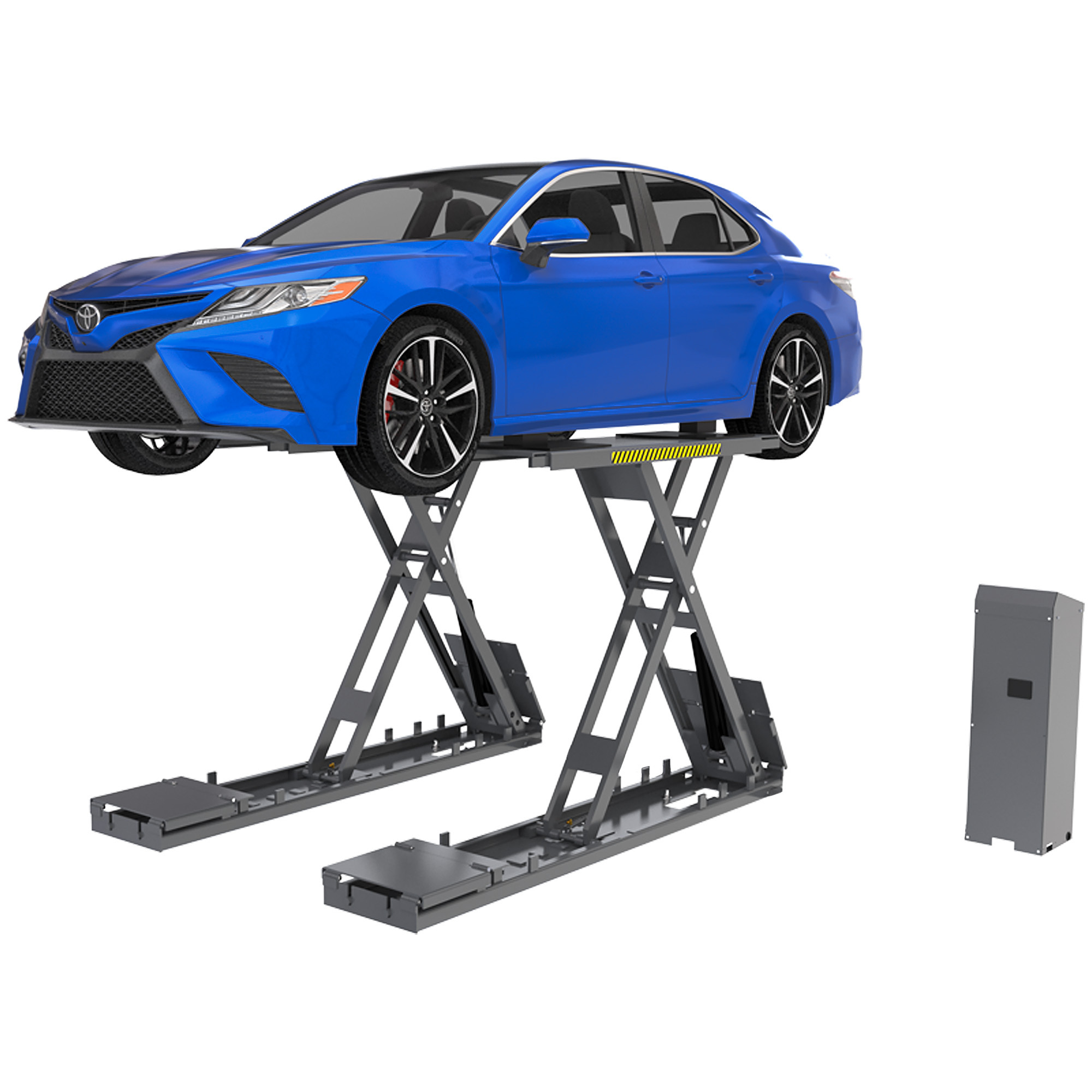 BendPak, 7000lb. Capacity Scissors Lift Flush Mount, Capacity 7000 lb, Max. Lift Height 69.75 in, Collapsed Height 6.5 in, Model# SP-7XEF